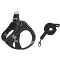 TM050 Pet Chest Strap Vest Type Breathable Reflective Traction Rope XS(Black)