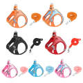 TM050 Pet Chest Strap Vest Type Breathable Reflective Traction Rope S(Blue Orange)