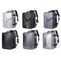 Large-capacity Waterproof Expandable Hard Shell Backpack with USB Charging Hole(162 Deep Gray)
