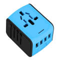 BMAX 199-04U Travel Multifunctional USB Converter 4 USB Universal Socket(Blue Black)