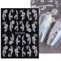 5D Three-dimensional Carved Nail Art Stickers Rose Pattern Embossed Nail Stickers(Stz-5D14)