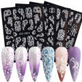 5D Three-dimensional Carved Nail Art Stickers Rose Pattern Embossed Nail Stickers(Stz-5D13)