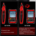 ET618  Rechargeable Adjustable Network Cable Tester Wire Tracker POE Cable Tester (Red)