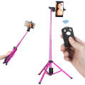 YUNTENG 1688 Selfie Stick Tripod Bluetooth Remote Control Camera Stand(Pink)