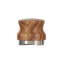 51 mm Pear Wood Stainless Steel Coffee Compressor