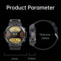 K56Pro 1.39 Inch Heart Rate/Blood Pressure/Blood Oxygen Monitoring Smart Calling Watch(Black)