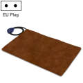 65x40cm Coffee 12V Low Voltage Multifunctional Warm Pet Heating Pad Pet Electric Blanket(EU Plug)