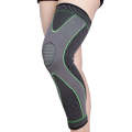 Nylon Knitted Riding Sports Extended Knee Pads, Size: S(Green Basic)