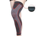 Nylon Knitted Riding Sports Extended Knee Pads, Size: S(Red Anti-slip)