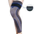 Nylon Knitted Riding Sports Extended Knee Pads, Size: S(Blue Pressurized Anti-slip)