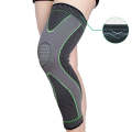 Nylon Knitted Riding Sports Extended Knee Pads, Size: M(Green Anti-slip)