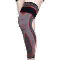 Nylon Knitted Riding Sports Extended Knee Pads, Size: L(Red Pressurized)