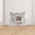 MM01 Can Control the Direction of Access Pet Door Flap Cat Door(White)