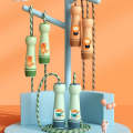 Wooden Handle Adjustable Jump Rope For Children Orange Lion (Cotton Rope)