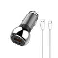 LDNIO C1 36W PD + QC 3.0 Car Fast Charger High Power Smart USB Car Charger with USB-C/Type-C Cable