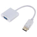 DP to VGA Adapter Wire Square Adapter, Cable Length: 15cm(White)