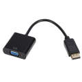 DP to VGA Adapter Wire Square Adapter, Cable Length: 15cm(Black)
