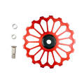 BIKERSAY Bicycle Rear Derailleur Bearing Guide Wheel Accessories, Color: SDL-17 Red