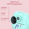 A18 HD Printable Cartoon Kids Digital Camera with Rotating Lens, Spec: Blue+16G