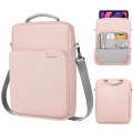 Vertical Laptop Bag Handheld Shoulder Crossbody Bag, Size: 13 Inch(Pink)