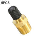 5PCS 1/4 NPT Threaded Nozzles Solid Nickel-Plated Brass Fuel Tank Filling Valve For Air Compressor