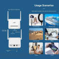 VR312 4G LTE Router 4G CPE FDD/TDD Card Mobile Router MOD Malay Version EU Plug(White)