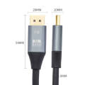 DP1.4 Version 8K DisplayPort Male to Male Electric Graphics Card HD Cable, Length: 3m