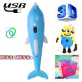 Children 3D Printing Pen Low Temperature Intelligent Screen Display Voice Drawing Pen, Style:, Co...