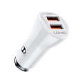 LDNIO C511Q 36W QC 3.0 Phone Fast Charger Dual-USB Ports Smart Car Charger with Micro USB Cable