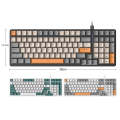 ZIYOU LANG  K3 100 Keys Game Glowing Wired Mechanical Keyboard, Cable Length: 1.5m, Style: Micro ...