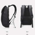 BANGE BG-2575  Anti theft Waterproof Laptop Backpack 15.6 Inch Daily Work Business Backpack(Black)