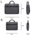 BANGE BG-2558 Large-capacity Waterproof and Wear-resistant Laptop Handbag, Size: L (Black)