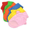 Candy Coloured Dog T-Shirt Short Sleeve Pet Clothing, Size: XS(Pink)