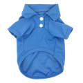 Candy Coloured Dog T-Shirt Short Sleeve Pet Clothing, Size: M(Blue)