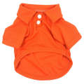 Candy Coloured Dog T-Shirt Short Sleeve Pet Clothing, Size: M(Orange)