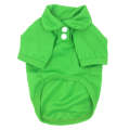 Candy Coloured Dog T-Shirt Short Sleeve Pet Clothing, Size: M(Green)