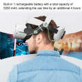 For Meta Quest 2 Power Bank Head Strap With 5200mAh Rechargeable Battery(Black)