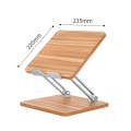 AP-2DP Desktop Liftable Wooden Tablet Laptop Support Stand(Darkwood)