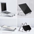 X23 3 In 1 Portable Storage Foldable Aluminum Phone Tablet Stand(Silver)