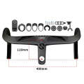 TOSEEK TR5500 Integrated Bending Handlebar Carbon Fiber Bike Grips, Size: 40x11cm