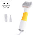 3 in 1 600W Pet Electric High Wind Hair Removal Blowing Combs, Specification: EU Plug 220V(Yellow)