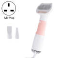 3 in 1 600W Pet Electric High Wind Hair Removal Blowing Combs, Specification: UK Plug 220-240V(Pink)