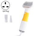 3 in 1 600W Pet Electric High Wind Hair Removal Blowing Combs, Specification: UK Plug 220-240V(Ye...