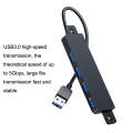 HS080-R USB3.0 30cm 4 Ports Collection High Speed HUB Extensors