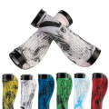 MZYRH 1pair Mountain Bike Bicycle Handlebar Grips Protective Covers(White and Blue)