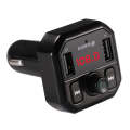 B9 Smart Digital Display Dual USB Bluetooth Car Charger with Hands-free Call Function(Black)