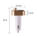 B9 Smart Digital Display Dual USB Bluetooth Car Charger with Hands-free Call Function(Gold)