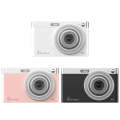 C13 2.88 inch 4K 8X Optical Zoom Telescopic Lens HD Digital Camera, Spec: Pink+Card Reader+Wiper