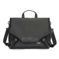 LUCKYBAT Laptop Bag Airbag Anti-drop Crossbody Handbag, Size: L 16 Inch(Pure Black)