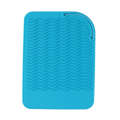 Curl Rod Insulation Sleeve Straight Hair Silicone Heat Insulation Pad(Blue)